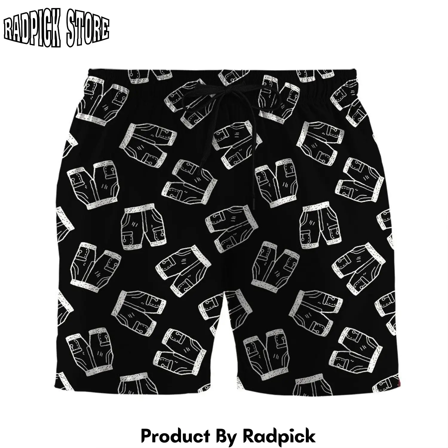 Radpick 3d lots of pants custom beach shorts swim trunks rp631379